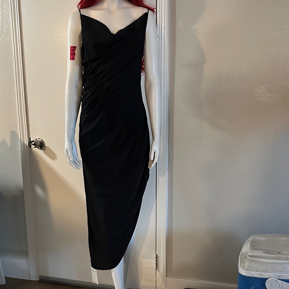 Abercrombie & Fitch Black One-Shoulder Dress